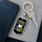 My Rock & Salvation Psalm 62:6 Keychain Stainless Steel or 18k Gold Dog Tag Keyring-Express Your Love Gifts