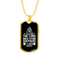 My Shepherd I Lack Nothing Christian Necklace Stainless Steel or 18k Gold Dog Tag 24" Chain-Express Your Love Gifts