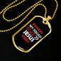 My Squad Jesus Christian Necklace Stainless Steel or 18k Gold Dog Tag 24" Chain-Express Your Love Gifts