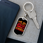 My Strength Keychain Stainless Steel or 18k Gold Dog Tag Keyring-Express Your Love Gifts