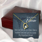 My Superhero Nurse! Healthcare Medical Worker Nurse Appreciation Gift Forever Necklace w Message Card-Express Your Love Gifts