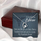 My Superhero Nurse! Healthcare Medical Worker Nurse Appreciation Gift Forever Necklace w Message Card-Express Your Love Gifts