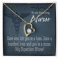 My Superhero Nurse! Healthcare Medical Worker Nurse Appreciation Gift Forever Necklace w Message Card-Express Your Love Gifts