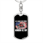 My Teacher Was Wrong Swivel Truckerkeychain Dog Tag Stainless Steel or 18k Gold-Express Your Love Gifts