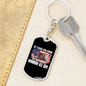 My Teacher Was Wrong Swivel Truckerkeychain Dog Tag Stainless Steel or 18k Gold-Express Your Love Gifts