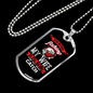 My Wife Fishing Necklace Stainless Steel or 18k Gold Dog Tag 24" Chain-Express Your Love Gifts