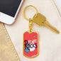 My Wife Rocks Keychain Dog Tag Stainless Steel or 18k Gold-Express Your Love Gifts