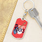 My Wife Rocks Keychain Dog Tag Stainless Steel or 18k Gold-Express Your Love Gifts