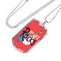 My Wife Rocks Necklace Stainless Steel or 18k Gold Dog Tag 24" Chain-Express Your Love Gifts