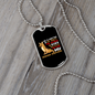 My World is My German Shepherd Necklace Stainless Steel or 18k Gold Dog Tag 24" Chain-Express Your Love Gifts