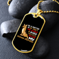 My World is My German Shepherd Necklace Stainless Steel or 18k Gold Dog Tag 24" Chain-Express Your Love Gifts