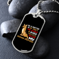 My World is My German Shepherd Necklace Stainless Steel or 18k Gold Dog Tag 24" Chain-Express Your Love Gifts