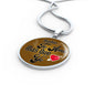 Nadie Te Ama Circle Necklace Stainless Steel or 18k Gold 18-22"-Express Your Love Gifts