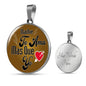 Nadie Te Ama Circle Necklace Stainless Steel or 18k Gold 18-22"-Express Your Love Gifts