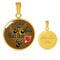 Nadie Te Ama Circle Necklace Stainless Steel or 18k Gold 18-22"-Express Your Love Gifts