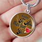 Nadie Te Ama Circle Necklace Stainless Steel or 18k Gold 18-22"-Express Your Love Gifts