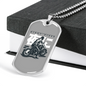 Naito Raider Biker Necklace Stainless Steel or 18k Gold Dog Tag 24"-Express Your Love Gifts