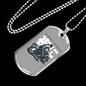 Naito Raider Biker Necklace Stainless Steel or 18k Gold Dog Tag 24"-Express Your Love Gifts
