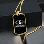 Namaste Dog Necklace Stainless Steel or 18k Gold Dog Tag 24" Chain-Express Your Love Gifts