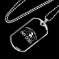 Namaste Dog Necklace Stainless Steel or 18k Gold Dog Tag 24" Chain-Express Your Love Gifts