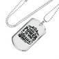 Name Of Jesus Black Christian Necklace Stainless Steel or 18k Gold Dog Tag 24" Chain-Express Your Love Gifts