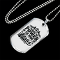 Name Of Jesus Black Christian Necklace Stainless Steel or 18k Gold Dog Tag 24" Chain-Express Your Love Gifts