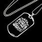 Name Of Jesus White Christian Necklace Stainless Steel or 18k Gold Dog Tag 24" Chain-Express Your Love Gifts