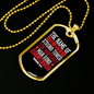 Name Of The Lord Christian Necklace Stainless Steel or 18k Gold Dog Tag 24" Chain-Express Your Love Gifts