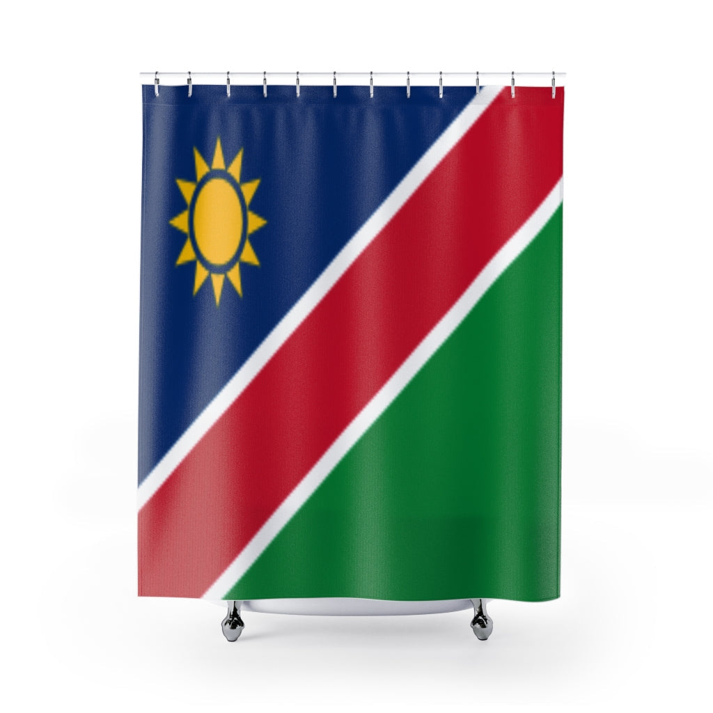 Namibia Flag Stylish Design 71" x 74" Elegant Waterproof Shower Curtain for a Spa-like Bathroom Paradise Exceptional Craftsmanship-Express Your Love Gifts
