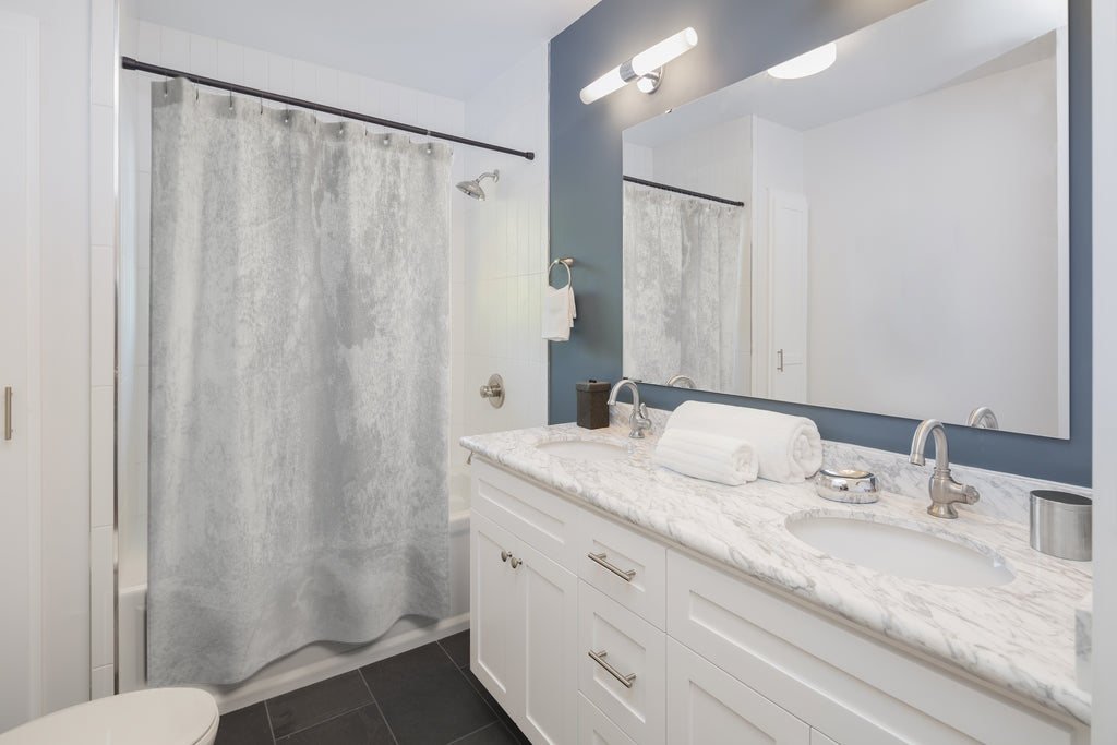 Natural Cement Stone Stylish Design 71" x 74" Elegant Waterproof Shower Curtain for a Spa-like Bathroom Paradise Exceptional Craftsmanship-Express Your Love Gifts