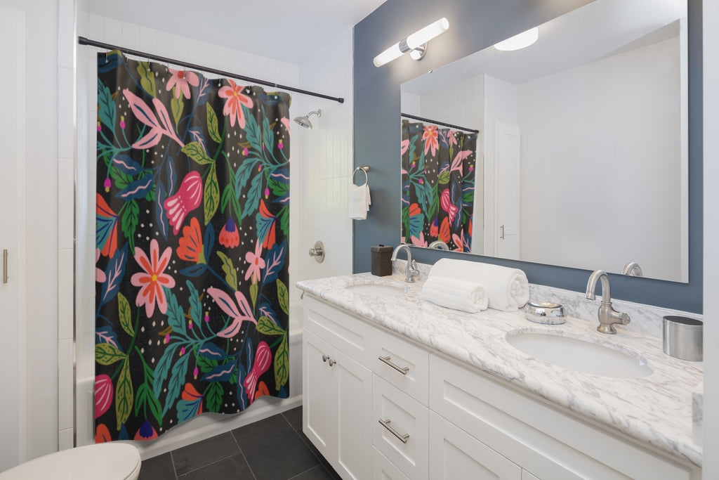 Nature Bloom Stylish Design 71" x 74" Elegant Waterproof Shower Curtain for a Spa-like Bathroom Paradise Exceptional Craftsmanship-Express Your Love Gifts