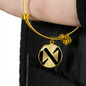 Near Protocol (NEAR) Bracelet Stainless Steel or 18k Gold Circle Bangle-Express Your Love Gifts