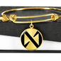 Near Protocol (NEAR) Bracelet Stainless Steel or 18k Gold Circle Bangle-Express Your Love Gifts