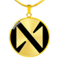 Near Protocol (NEAR) Circle Necklace Stainless Steel or 18k Gold 18-22"-Express Your Love Gifts