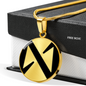 Near Protocol (NEAR) Circle Necklace Stainless Steel or 18k Gold 18-22"-Express Your Love Gifts