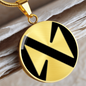 Near Protocol (NEAR) Circle Necklace Stainless Steel or 18k Gold 18-22"-Express Your Love Gifts