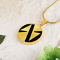 Near Protocol (NEAR) Circle Necklace Stainless Steel or 18k Gold 18-22"-Express Your Love Gifts