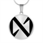 Near Protocol (NEAR) Circle Necklace Stainless Steel or 18k Gold 18-22"-Express Your Love Gifts