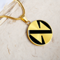 Near Protocol (NEAR) Circle Necklace Stainless Steel or 18k Gold 18-22"-Express Your Love Gifts