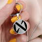 Near Protocol (NEAR) Circle Necklace Stainless Steel or 18k Gold 18-22"-Express Your Love Gifts