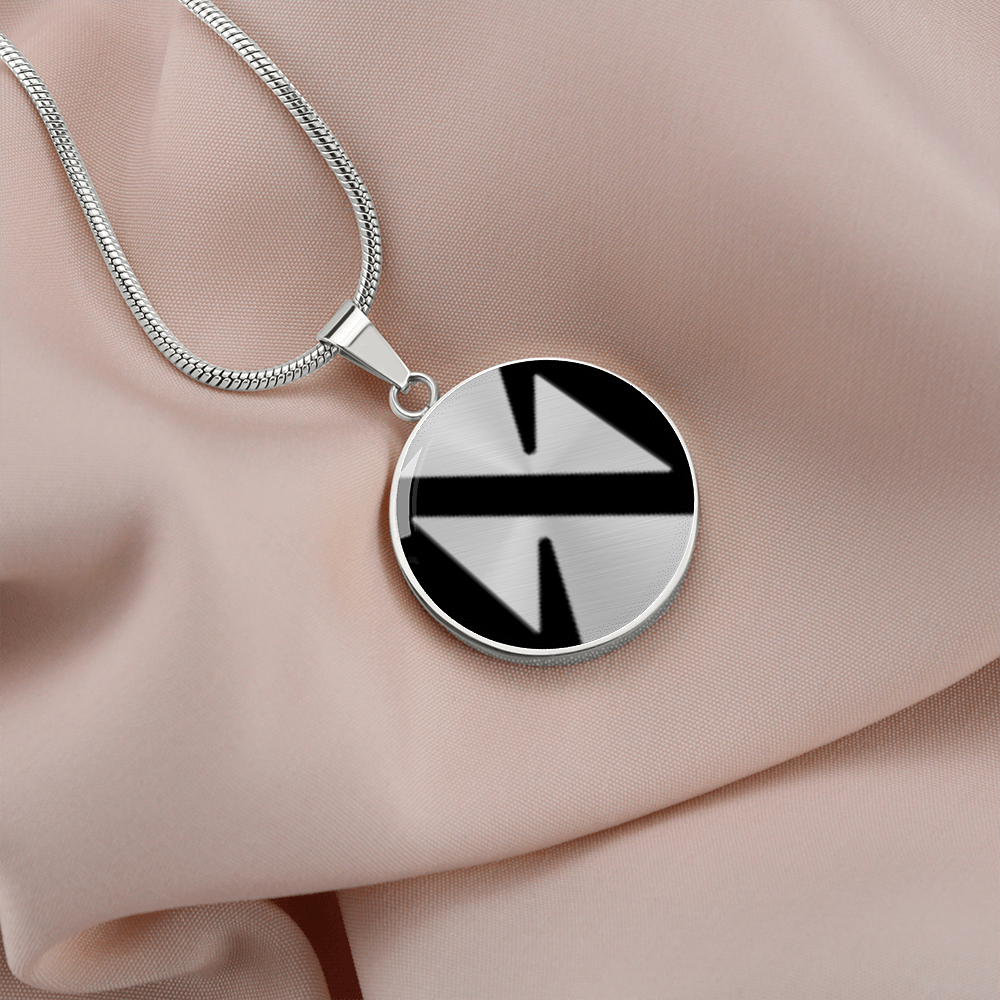 Near Protocol (NEAR) Circle Necklace Stainless Steel or 18k Gold 18-22"-Express Your Love Gifts