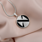 Near Protocol (NEAR) Circle Necklace Stainless Steel or 18k Gold 18-22"-Express Your Love Gifts