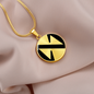 Near Protocol (NEAR) Circle Necklace Stainless Steel or 18k Gold 18-22"-Express Your Love Gifts