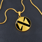 Near Protocol (NEAR) Circle Necklace Stainless Steel or 18k Gold 18-22"-Express Your Love Gifts