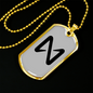 Near Protocol (NEAR) Crypto Necklace Stainless Steel or 18k Gold Dog Tag 24" Chain-Express Your Love Gifts