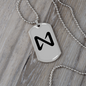Near Protocol (NEAR) Crypto Necklace Stainless Steel or 18k Gold Dog Tag 24" Chain-Express Your Love Gifts