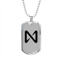 Near Protocol (NEAR) Crypto Necklace Stainless Steel or 18k Gold Dog Tag 24" Chain-Express Your Love Gifts