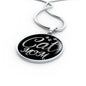Necklace Cat Mom Necklace Circle Pendant Stainless Steel or 18k Gold 18-22"-Express Your Love Gifts