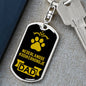 Nederlandse Kooikerhondje Keychain Stainless Steel or 18k Gold-Express Your Love Gifts