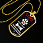 Nederlandse Kooikerhondje Love Is Stainless Steel or 18k Gold Dog Tag 24" Chain-Express Your Love Gifts